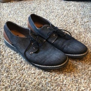 Men’s George Memory Foam Denim Blue Lace Shoes
